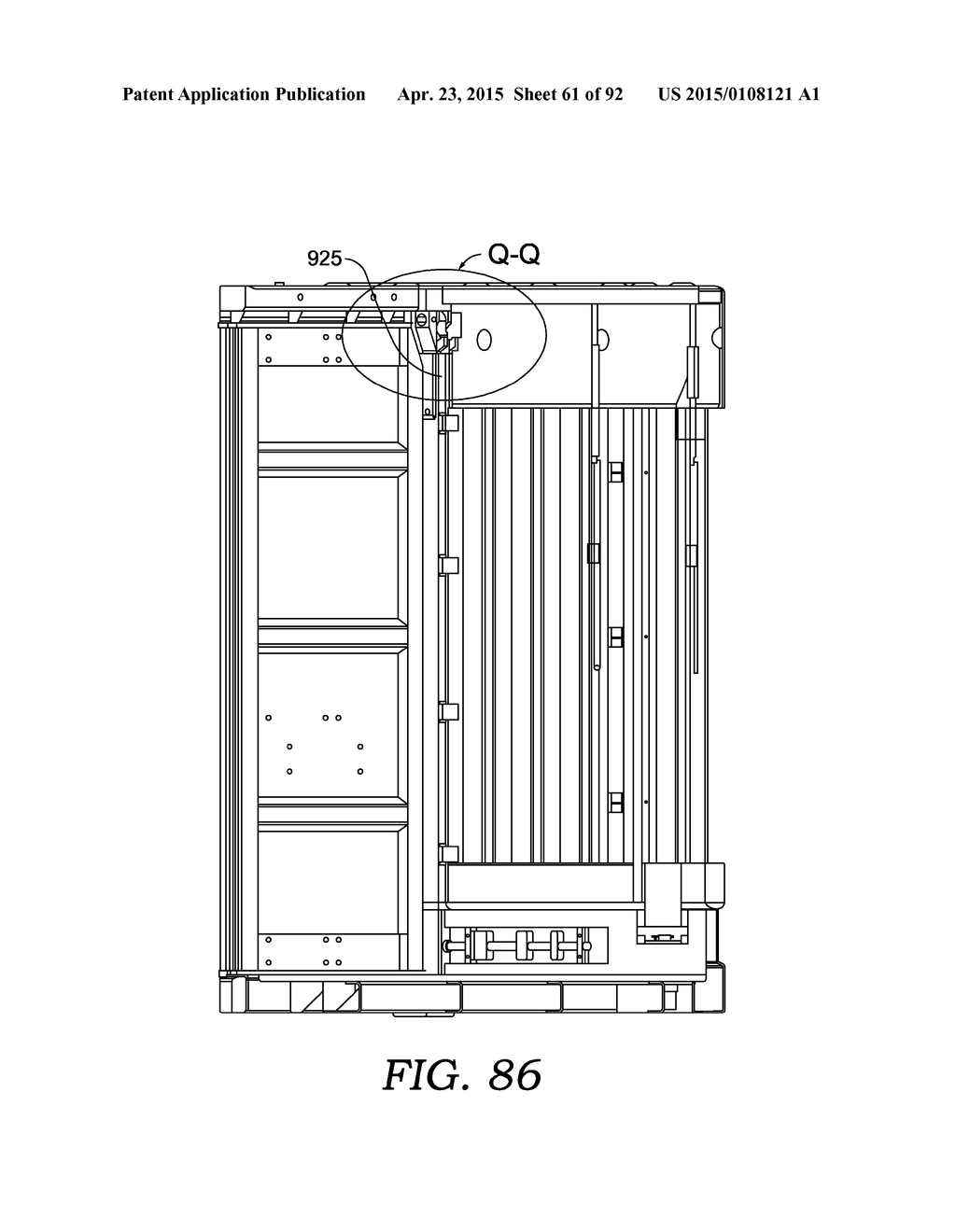 LOWER FRAME ASSEMBLY FOR A COLLAPSIBLE CONTAINER - diagram, schematic, and image 62