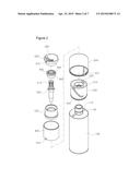 CAP-INTEGRATED PUMPING TYPE COSMETIC CONTAINER diagram and image