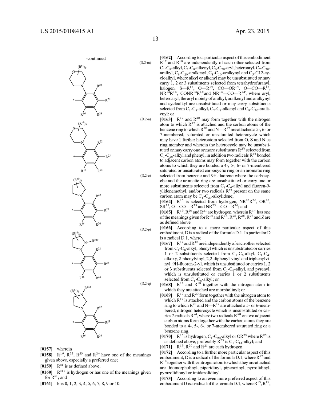 QUINOLINIUM DYES WITH FLUORINATED COUNTER ANION FOR DYE SENSITIZED SOLAR     CELLS - diagram, schematic, and image 14