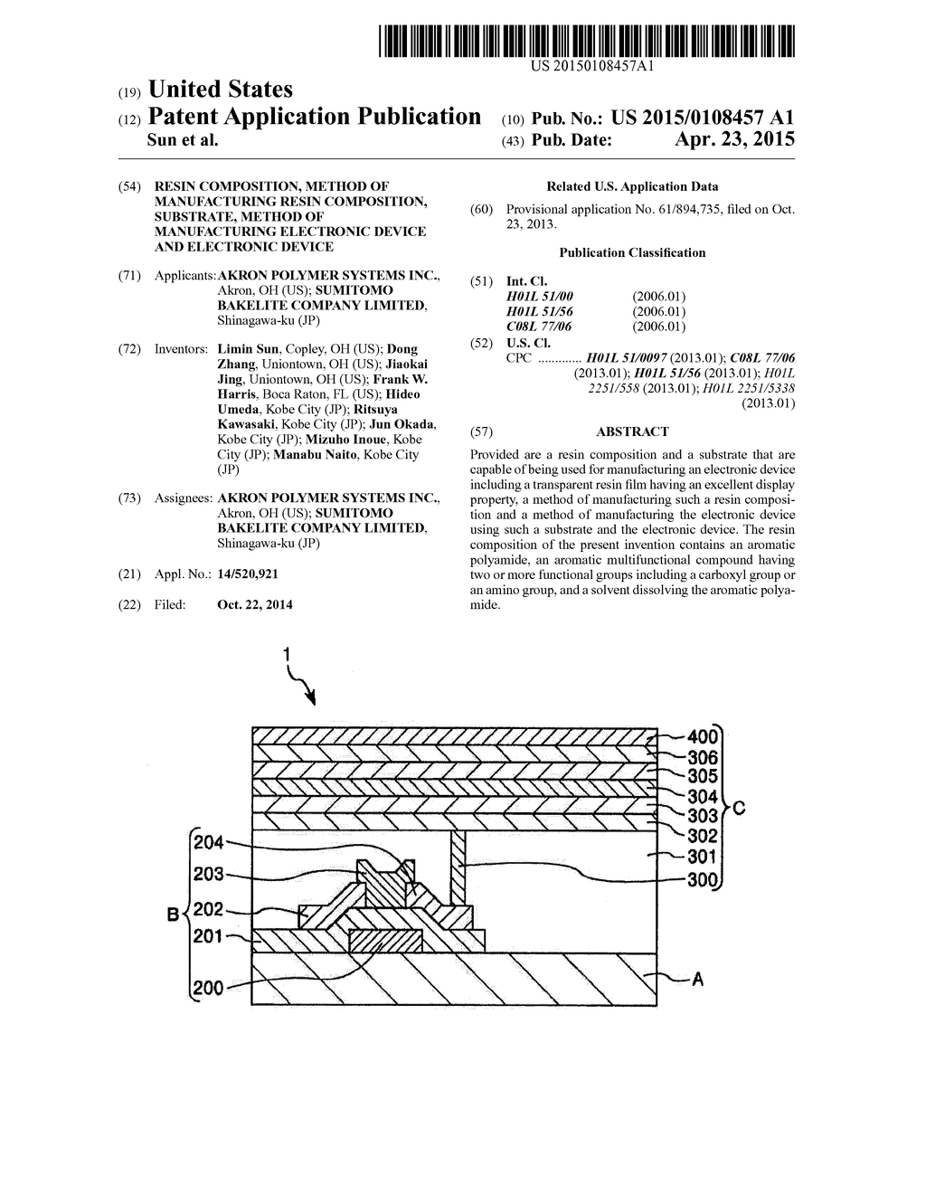 RESIN COMPOSITION, METHOD OF MANUFACTURING RESIN COMPOSITION, SUBSTRATE,     METHOD OF MANUFACTURING ELECTRONIC DEVICE AND ELECTRONIC DEVICE - diagram, schematic, and image 01