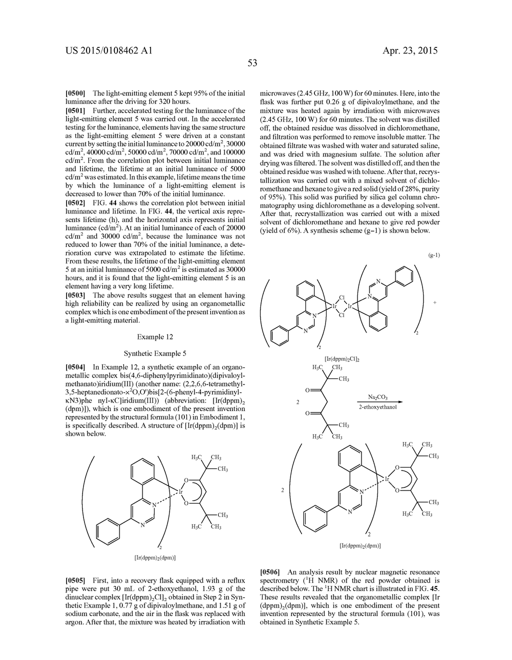 Organometallic Complex, Light-Emitting Element, Light-Emitting Device,     Electronic Device and Lighting Device - diagram, schematic, and image 145