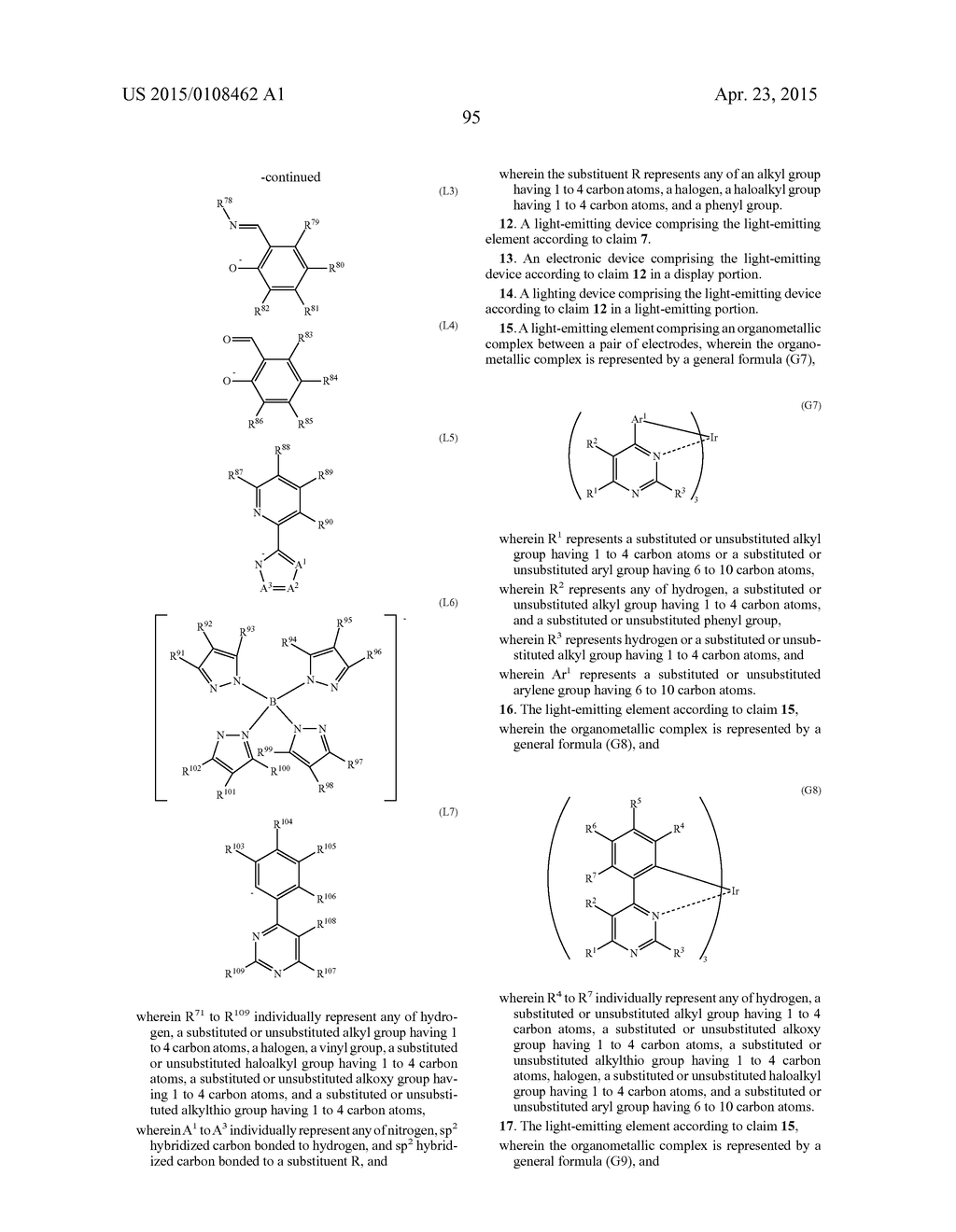 Organometallic Complex, Light-Emitting Element, Light-Emitting Device,     Electronic Device and Lighting Device - diagram, schematic, and image 187