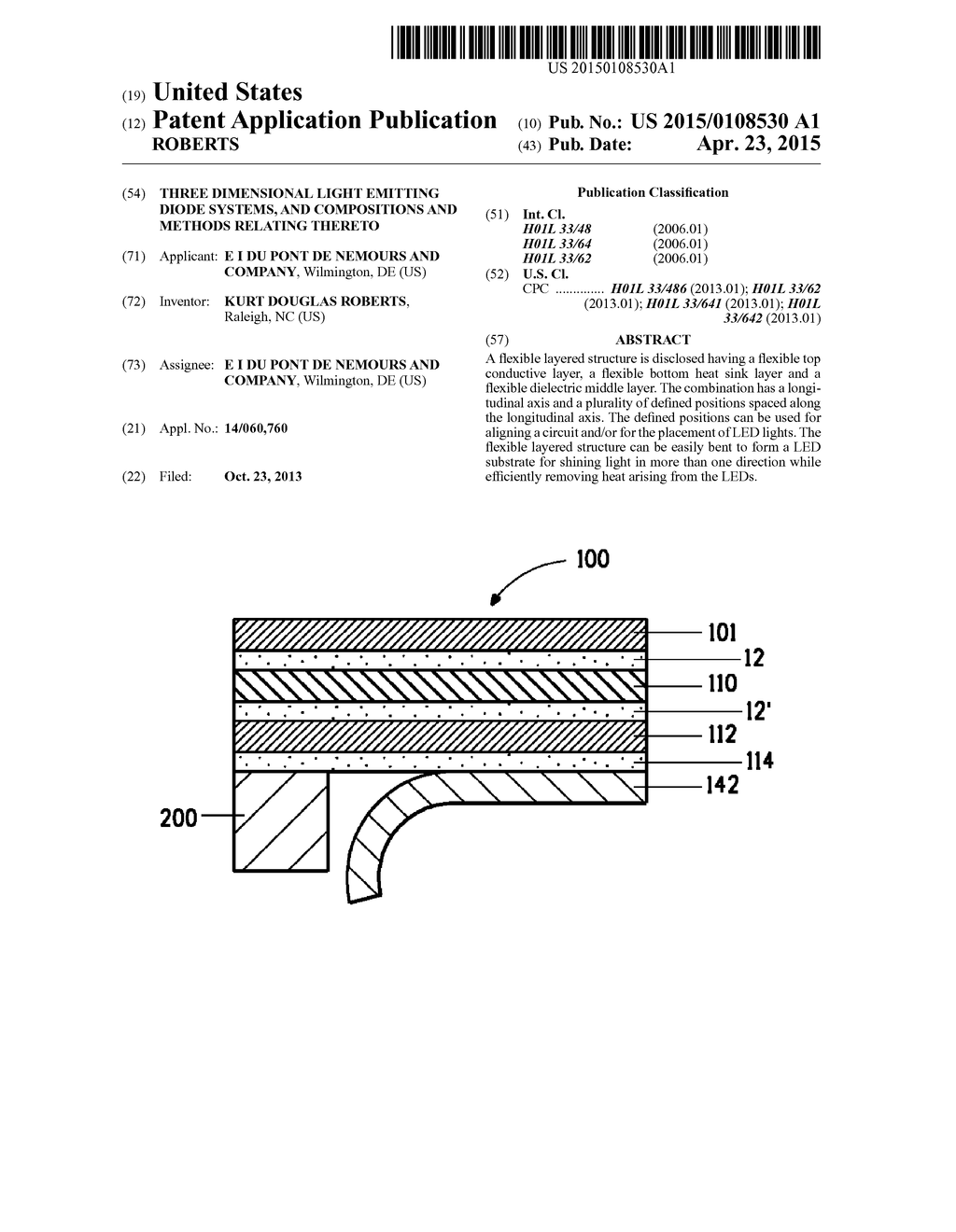 THREE DIMENSIONAL LIGHT EMITTING DIODE SYSTEMS, AND COMPOSITIONS AND     METHODS RELATING THERETO - diagram, schematic, and image 01