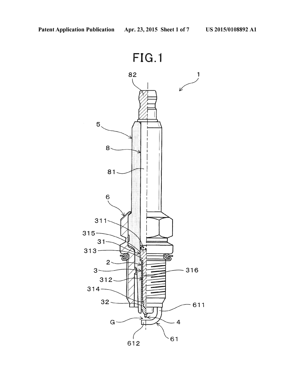 SPARK PLUG FOR INTERNAL COMBUSTION ENGINE - diagram, schematic, and image 02