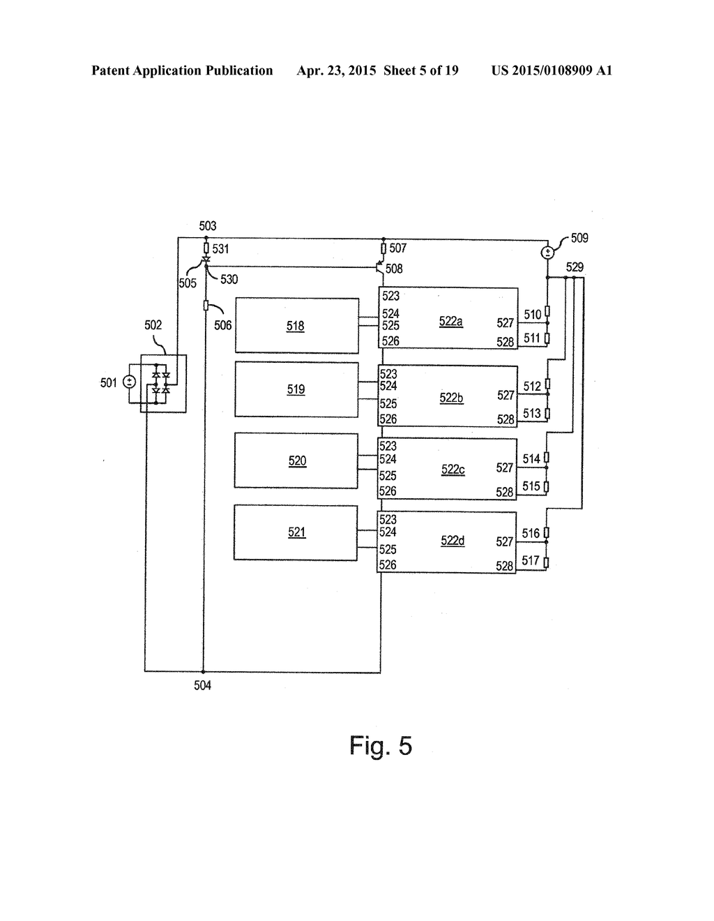 CONTROLLING SEMICONDUCTOR LIGHTING ELEMENTS ON THE BASIS OF THE BYPASS     STATE OF ADJACENT SEMICONDUCTOR LIGHTING ELEMENTS - diagram, schematic, and image 06