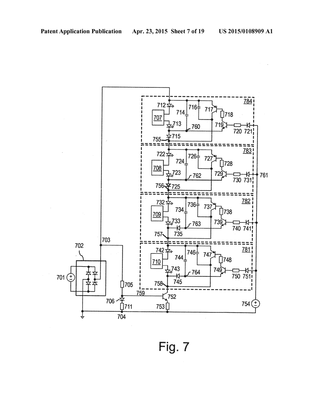 CONTROLLING SEMICONDUCTOR LIGHTING ELEMENTS ON THE BASIS OF THE BYPASS     STATE OF ADJACENT SEMICONDUCTOR LIGHTING ELEMENTS - diagram, schematic, and image 08