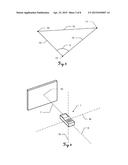 METHOD AND HANDHELD DISTANCE MEASUREMENT DEVICE FOR INDIRECT DISTANCE     MEASUREMENT BY MEANS OF IMAGE-ASSISTED ANGLE DETERMINATION FUNCTION diagram and image