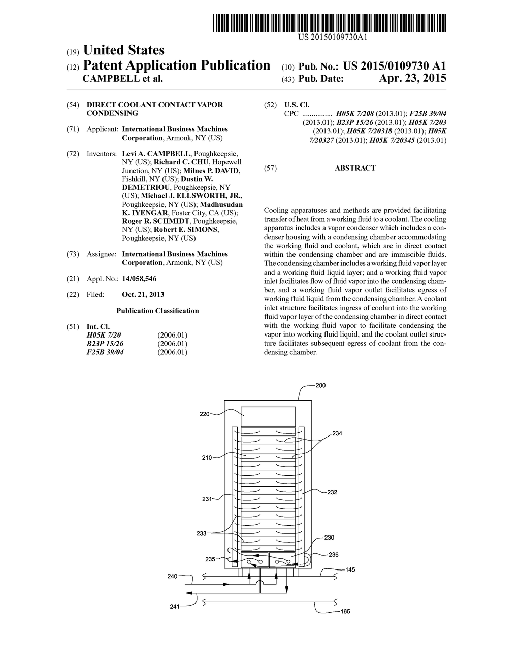 DIRECT COOLANT CONTACT VAPOR CONDENSING - diagram, schematic, and image 01