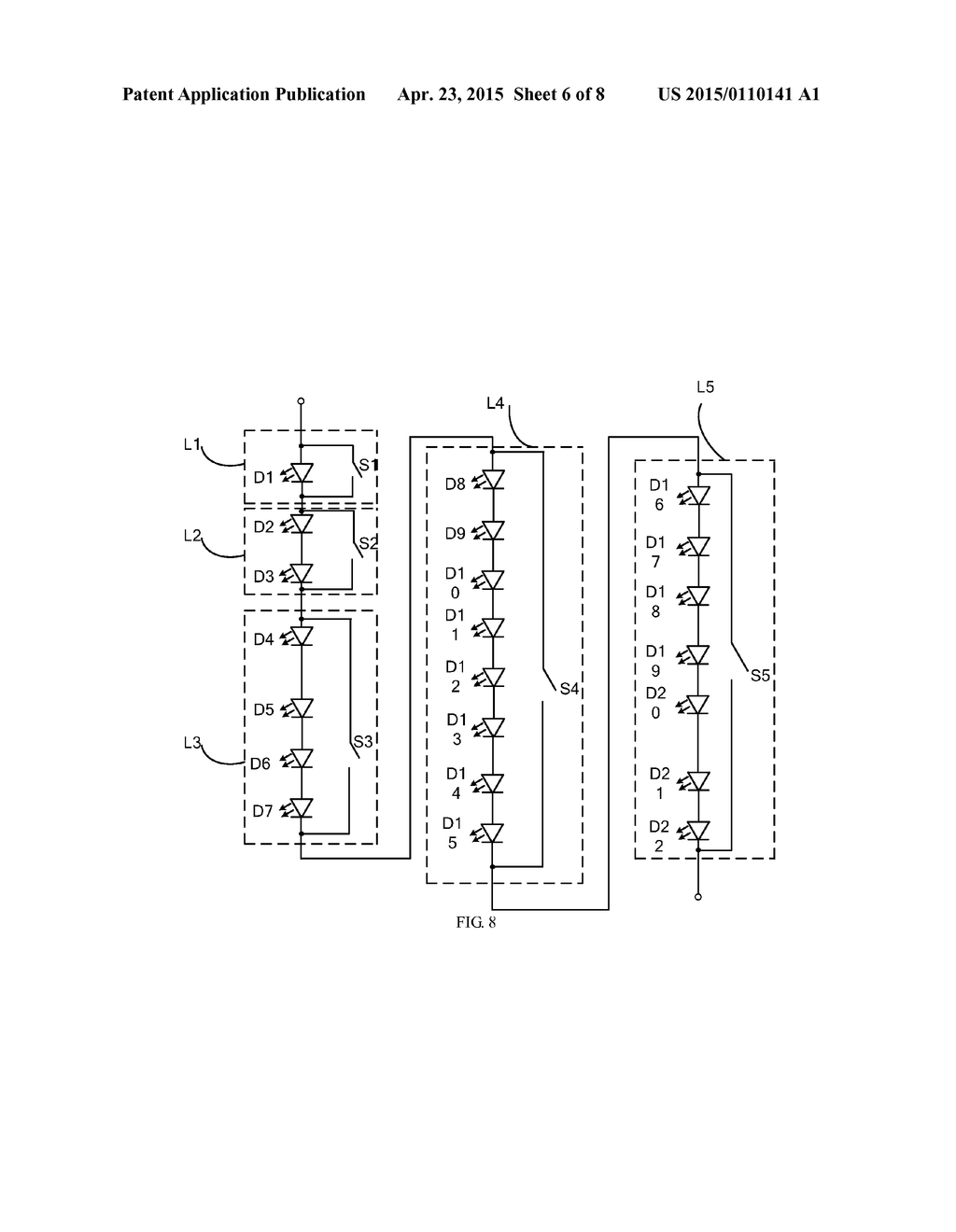 DRIVING CIRCUIT AND ILLUMINATION DEVICE HAVING LIGHT-EMITTING ELEMENTS - diagram, schematic, and image 07