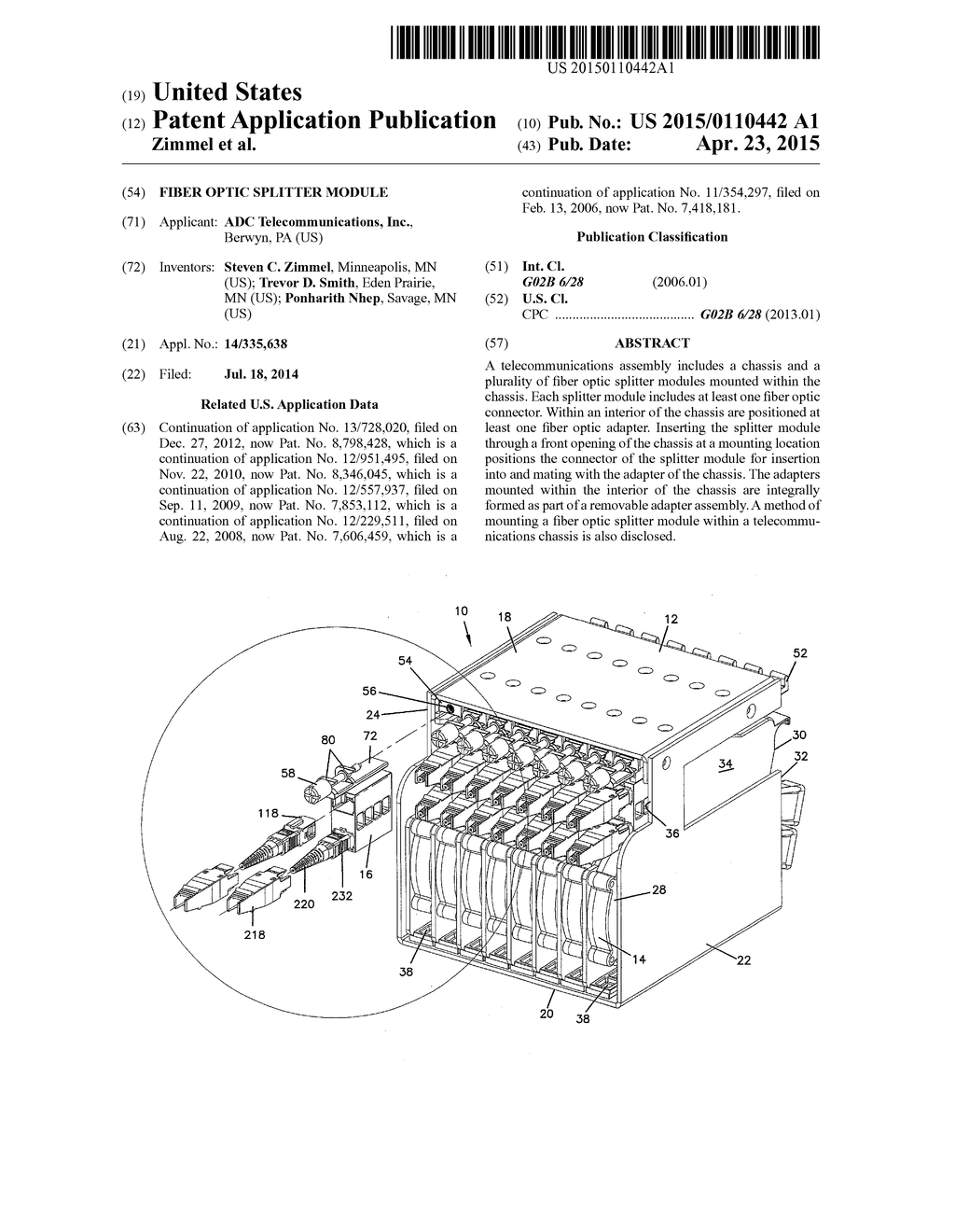 FIBER OPTIC SPLITTER MODULE - diagram, schematic, and image 01