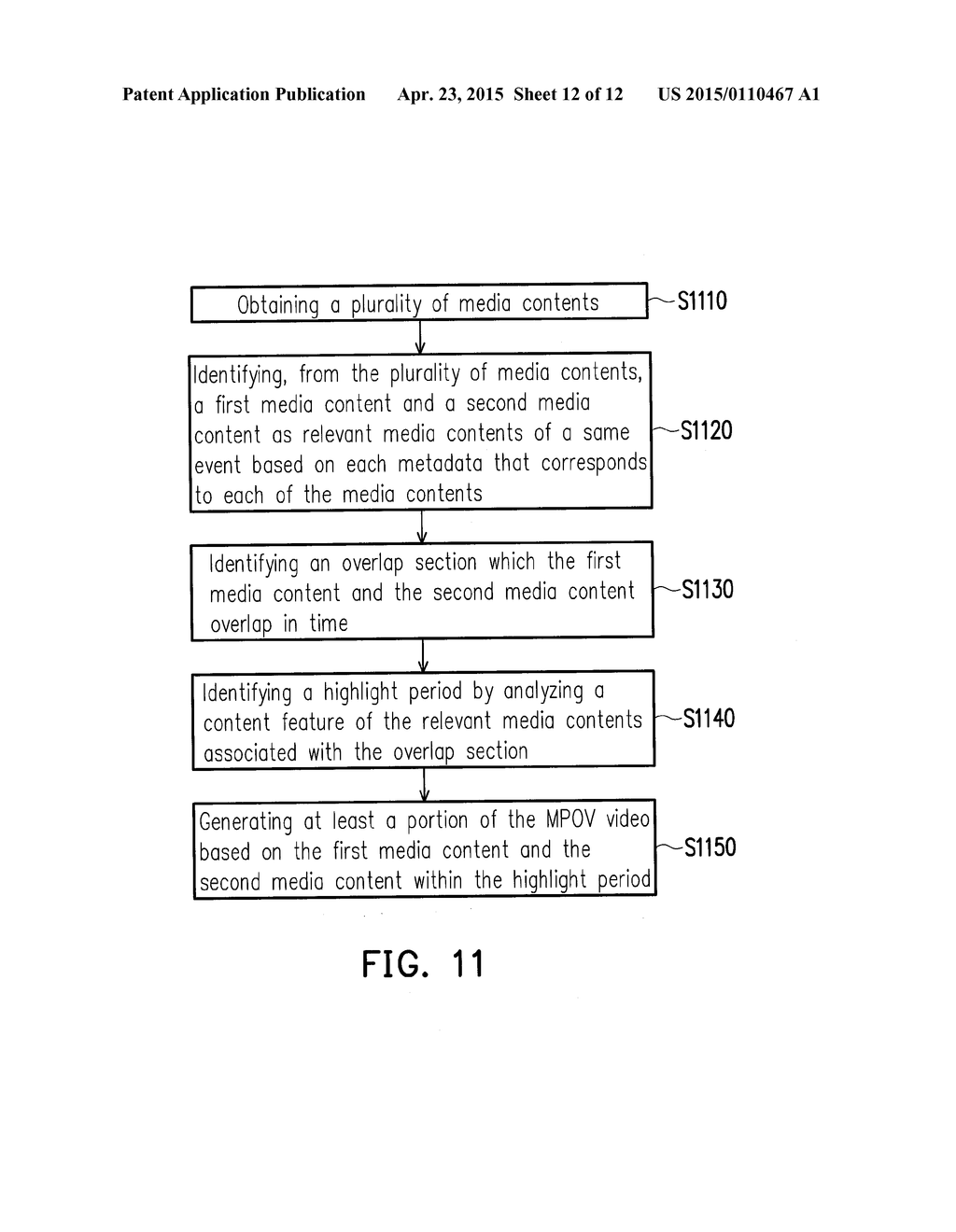 METHOD AND ELECTRONIC DEVICE FOR GENERATING MULTIPLE POINT OF VIEW VIDEO - diagram, schematic, and image 13