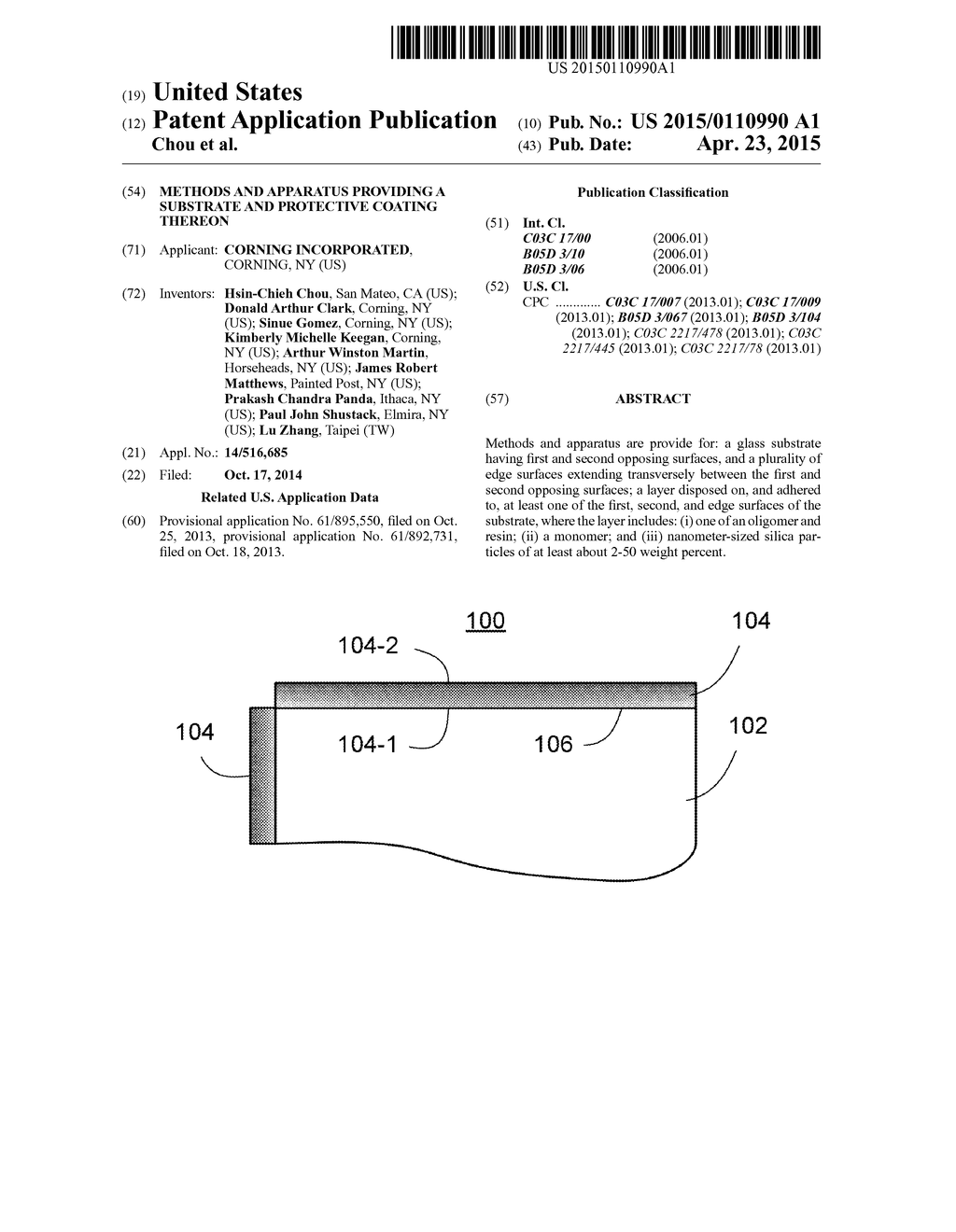 Methods and Apparatus Providing A Substrate and Protective Coating Thereon - diagram, schematic, and image 01