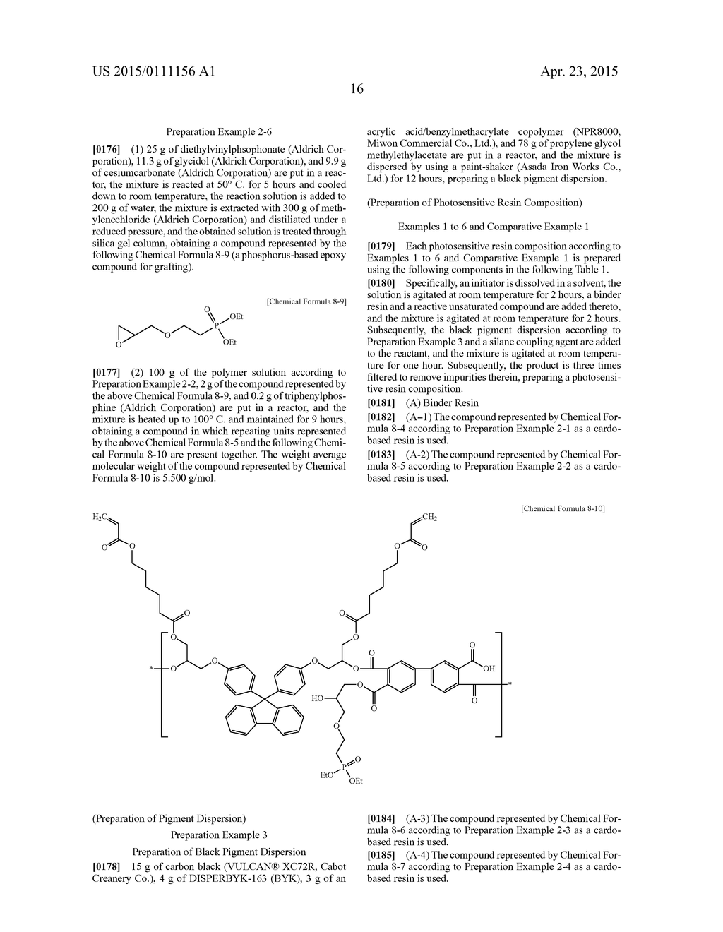 Photosensitive Resin Composition and Light Blocking Layer Using the Same - diagram, schematic, and image 17