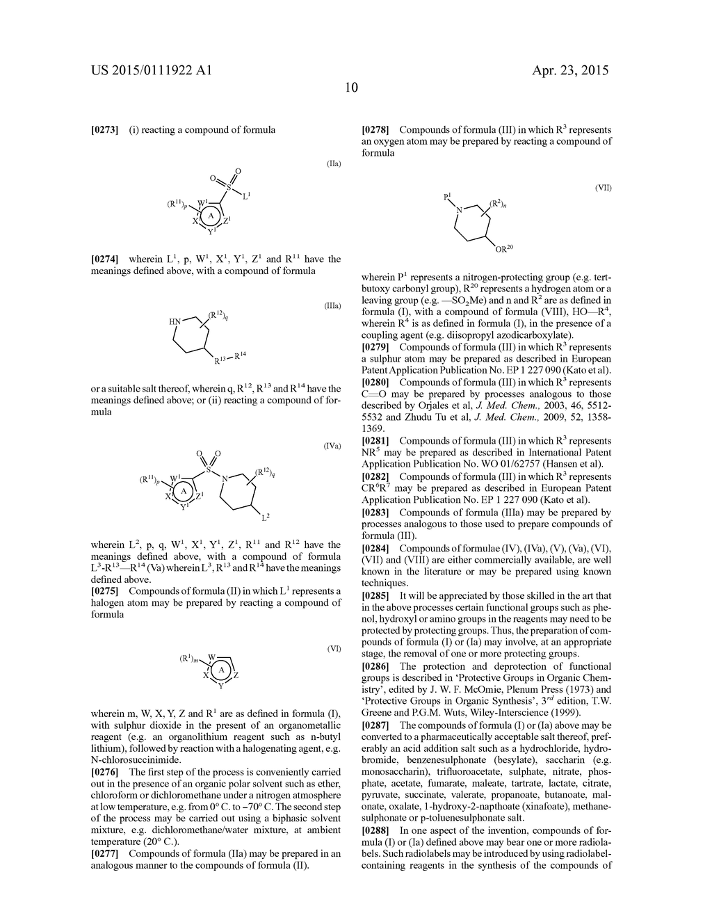 SULFONYL PIPERIDINE DERIVATIVES AND THEIR USE FOR TREATING PROKINETICIN     MEDIATED DISEASES - diagram, schematic, and image 11