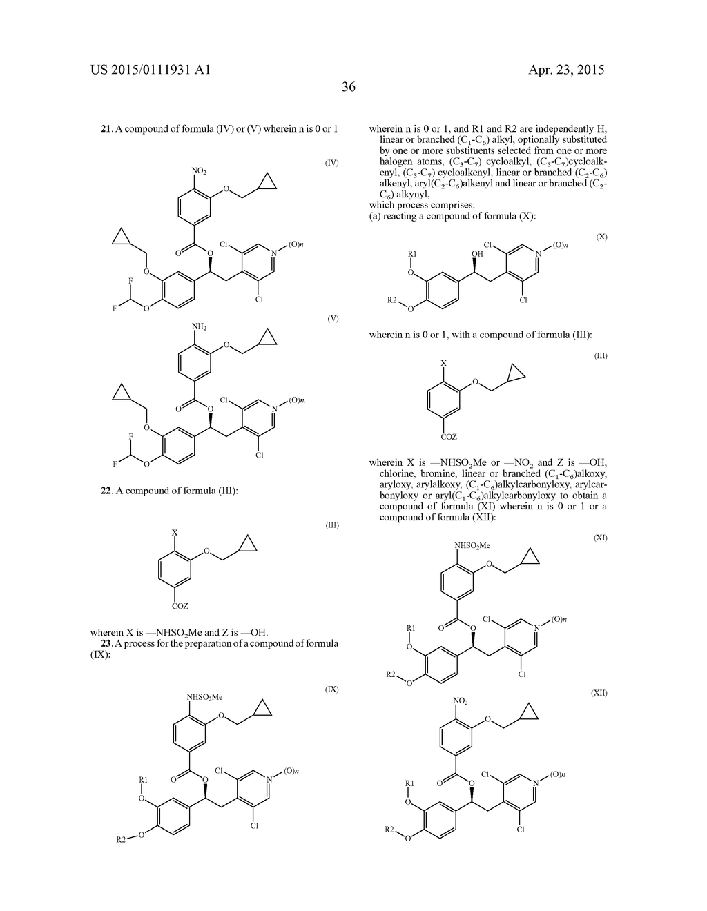 PROCESS FOR THE PREPARATION OF A PDE4 INHIBITOR - diagram, schematic, and image 44