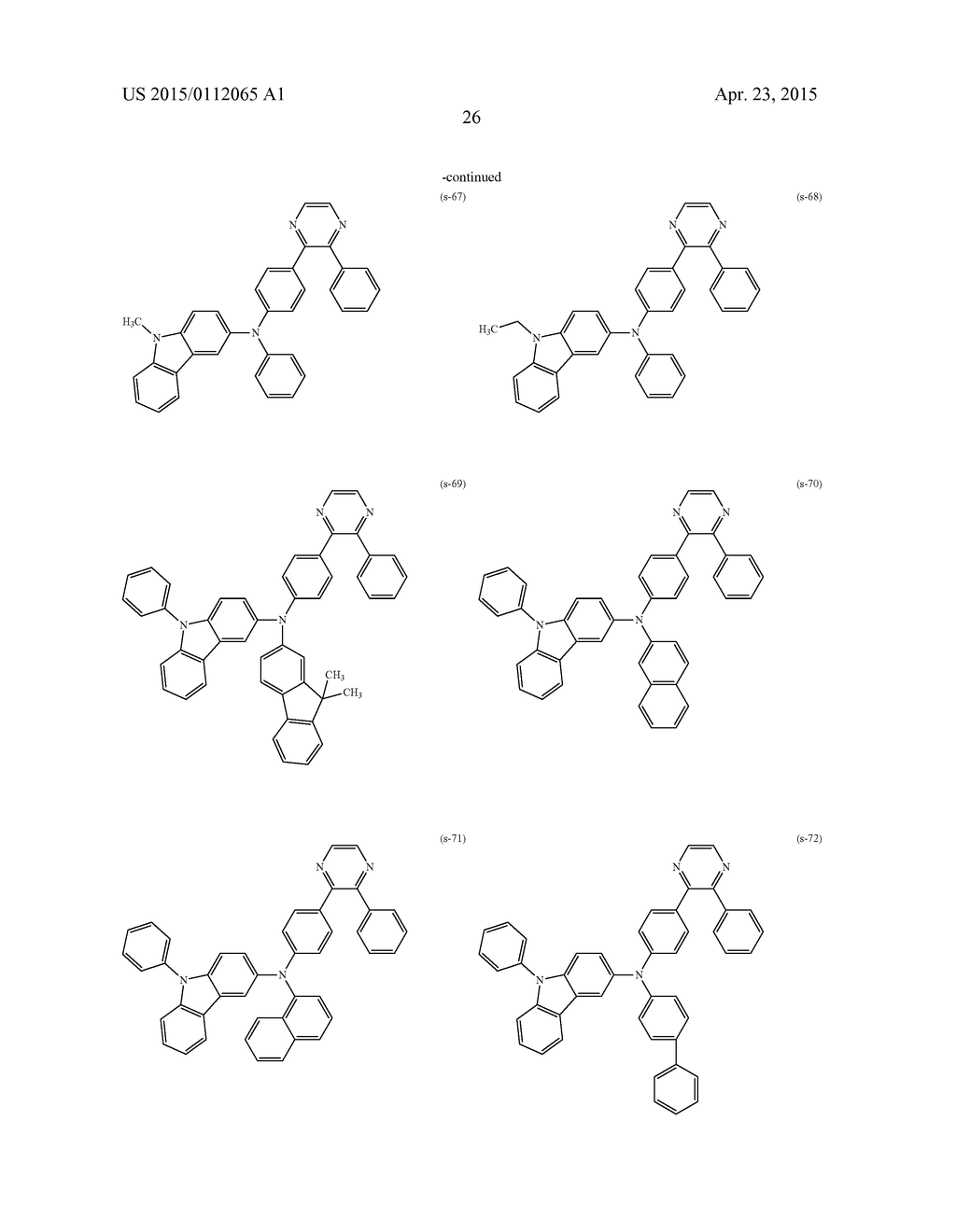 Pyrazine Derivative, and Light Emitting Element, Display Device,     Electronic Device Using the Pyrazine Derivative - diagram, schematic, and image 79