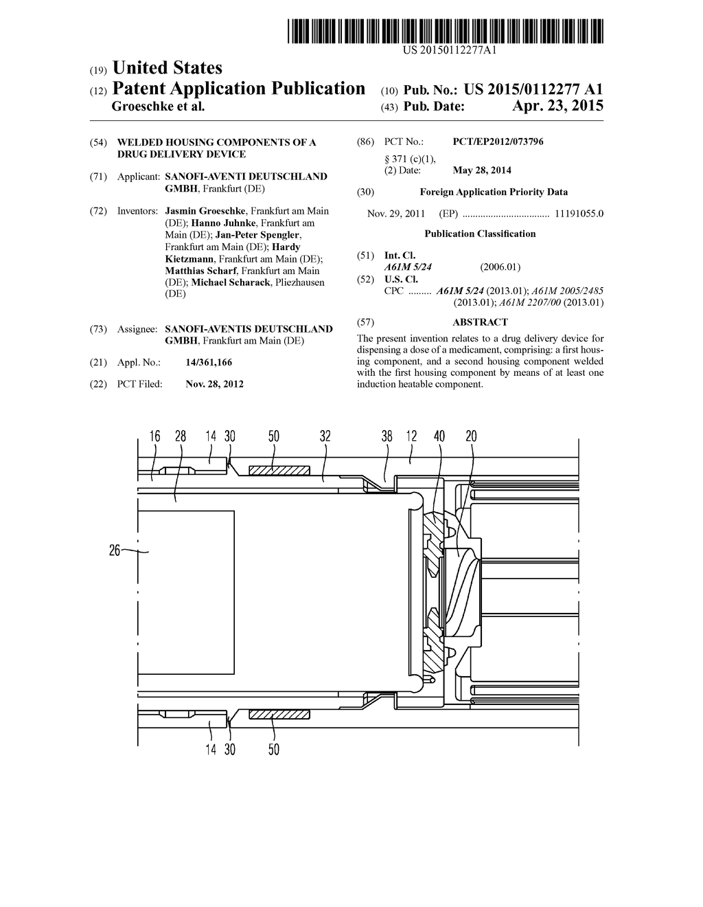 Welded Housing Components of a Drug Delivery Device - diagram, schematic, and image 01