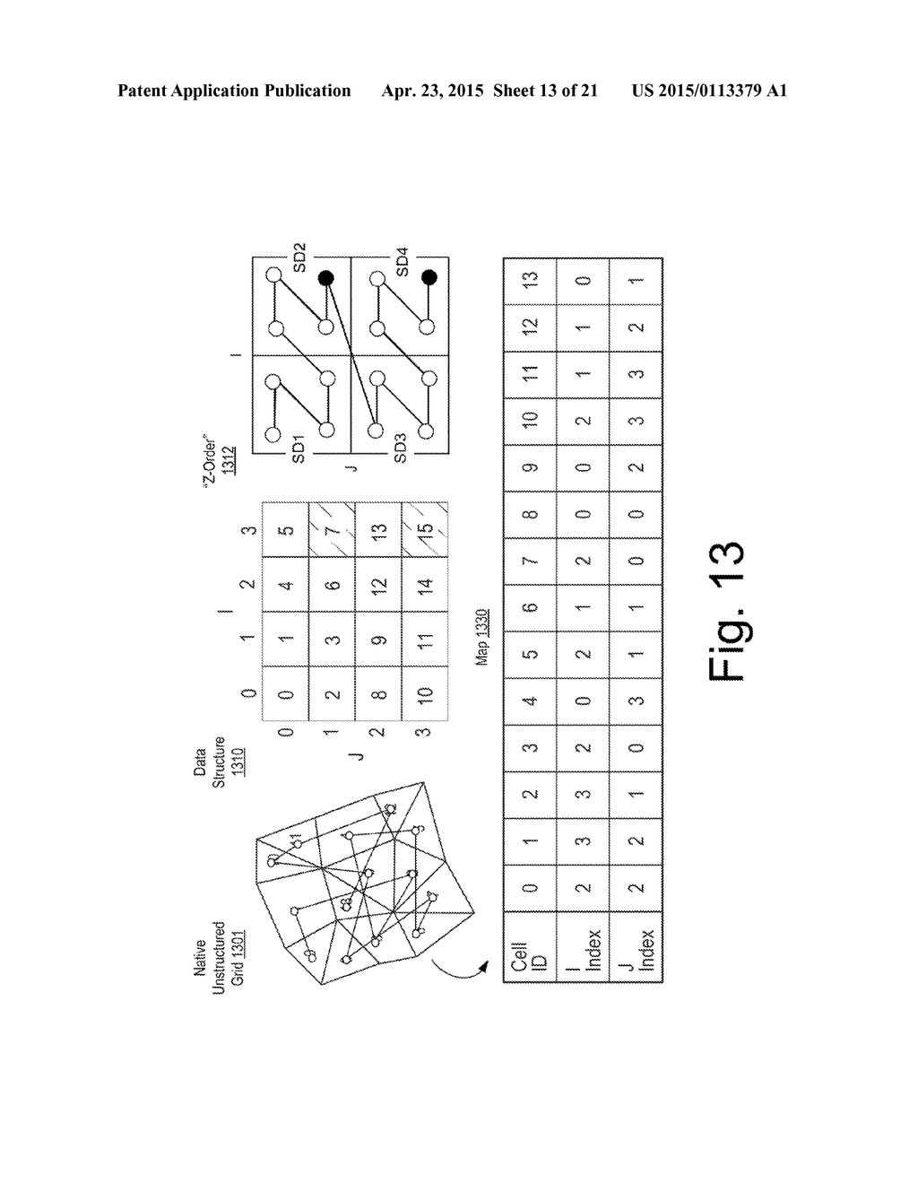 REPRESENTATION OF UNSTRUCTURED GRIDS - diagram, schematic, and image 14