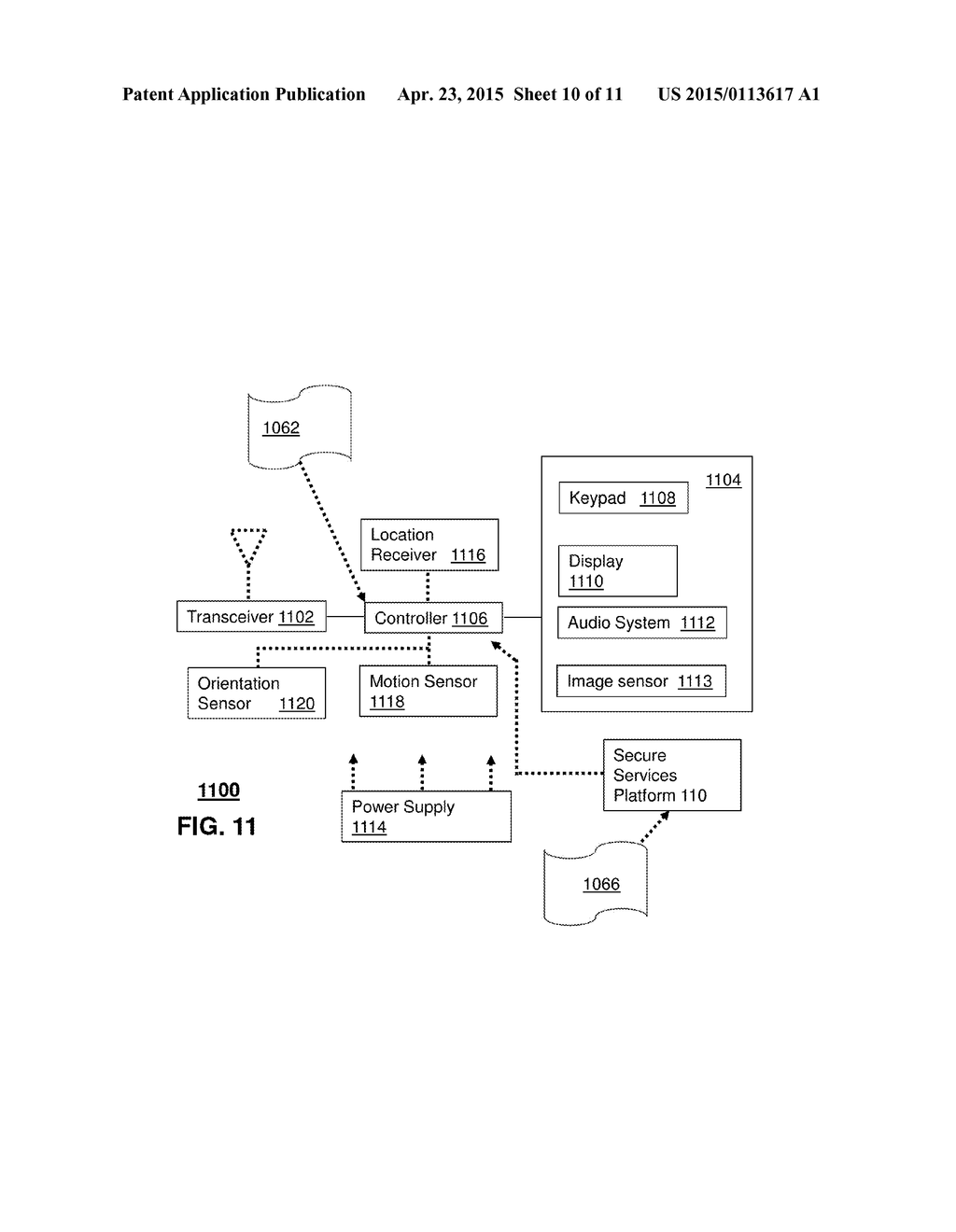 APPARATUS AND METHOD FOR SECURE AUTHENTICATION OF A COMMUNICATION DEVICE - diagram, schematic, and image 11