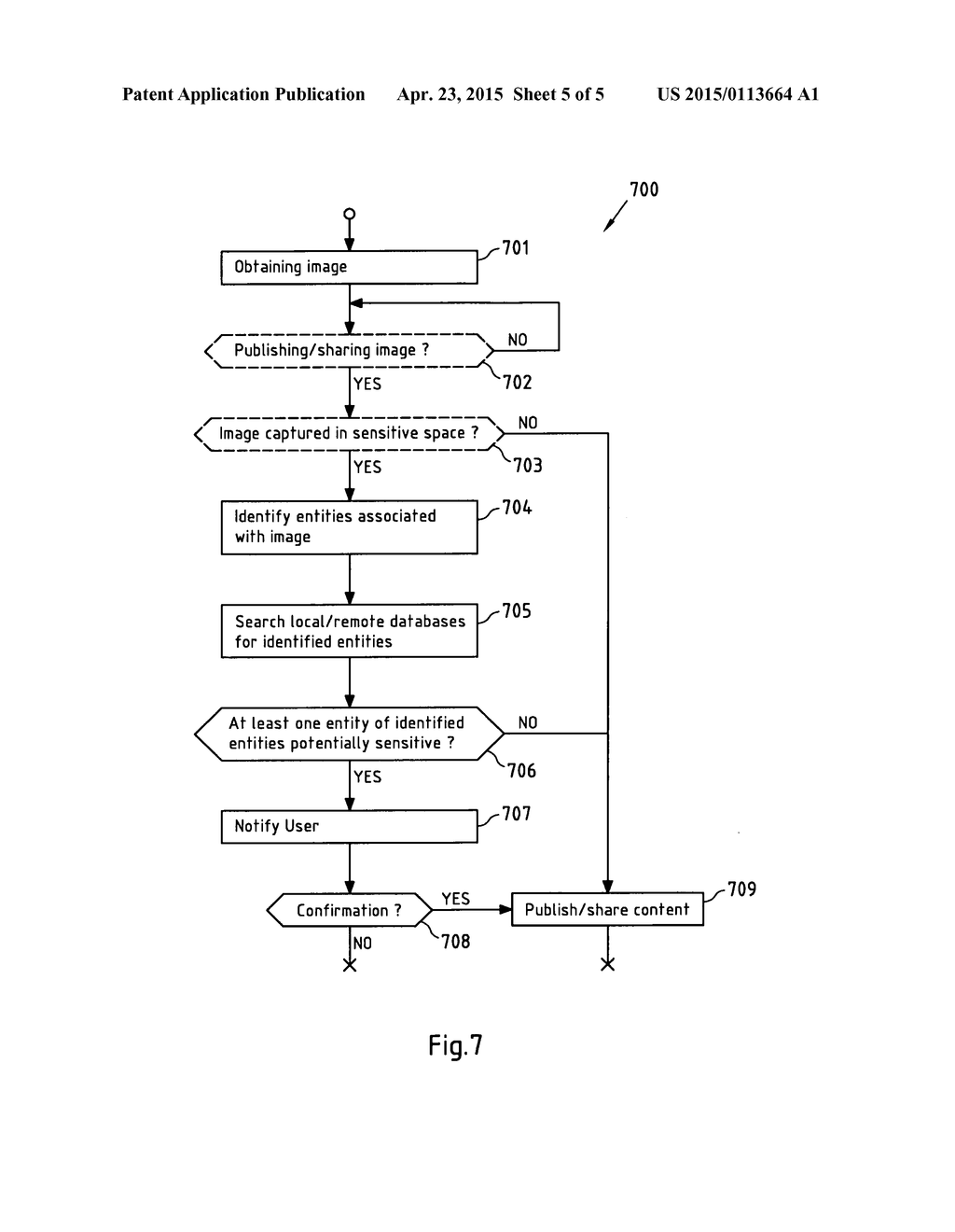 Preventing Unintentionally Violating Privacy When Sharing and/or     Publishing Content - diagram, schematic, and image 06