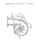 AXIAL TURBINE WHEEL WITH CURVED LEADING EDGE diagram and image