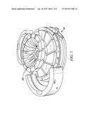 AXIAL TURBINE WHEEL WITH CURVED LEADING EDGE diagram and image