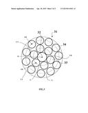 TIRE COMPRISING A CARCASS REINFORCEMENT OF WHICH THE REINFORCING ELEMENTS     ARE HIGHLY PENETRATED diagram and image