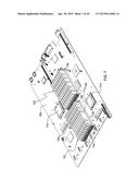 FABRICATING COOLED ELECTRONIC SYSTEM WITH LIQUID-COOLED COLD PLATE AND     THERMAL SPREADER diagram and image