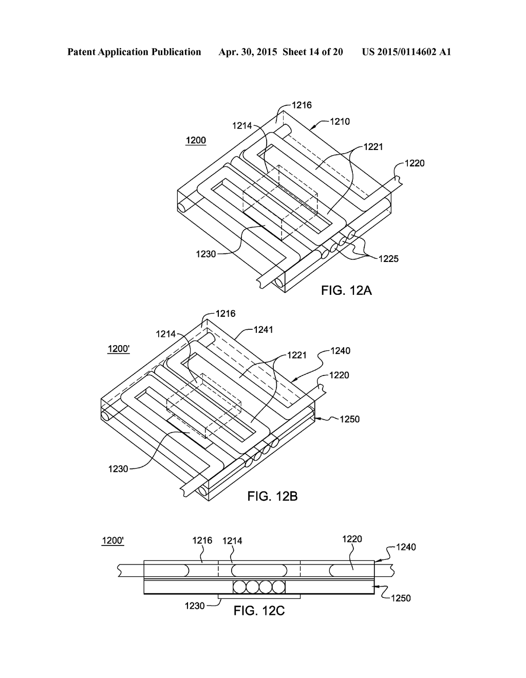 FABRICATING COOLED ELECTRONIC SYSTEM WITH LIQUID-COOLED COLD PLATE AND     THERMAL SPREADER - diagram, schematic, and image 15