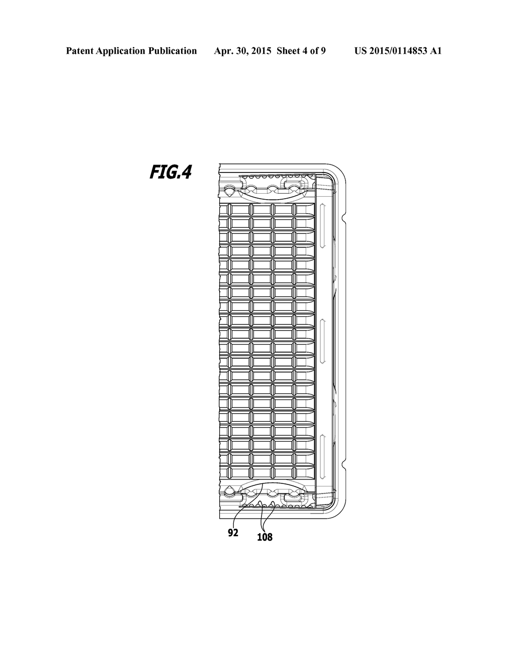 DEVICE FOR AT LEAST ONE OF STORING AND TRANSPORTING A PLURALITY OF     PACKAGING CONTAINERS - diagram, schematic, and image 05