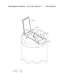 CONTAINER AND CAP FOR DISPENSING WIPES diagram and image