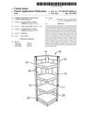 CORRUGATED DISPLAY RACK WITH CANTILEVERED SHELVES diagram and image