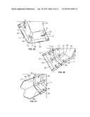 CORRUGATED DISPLAY RACK WITH CANTILEVERED SHELVES diagram and image