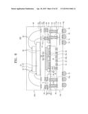 SEMICONDUCTOR PACKAGE DEVICES INCLUDING INTERPOSER OPENINGS FOR FLOWABLE     HEAT TRANSFER MEMBER diagram and image