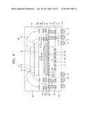 SEMICONDUCTOR PACKAGE DEVICES INCLUDING INTERPOSER OPENINGS FOR FLOWABLE     HEAT TRANSFER MEMBER diagram and image