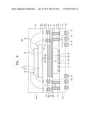 SEMICONDUCTOR PACKAGE DEVICES INCLUDING INTERPOSER OPENINGS FOR FLOWABLE     HEAT TRANSFER MEMBER diagram and image