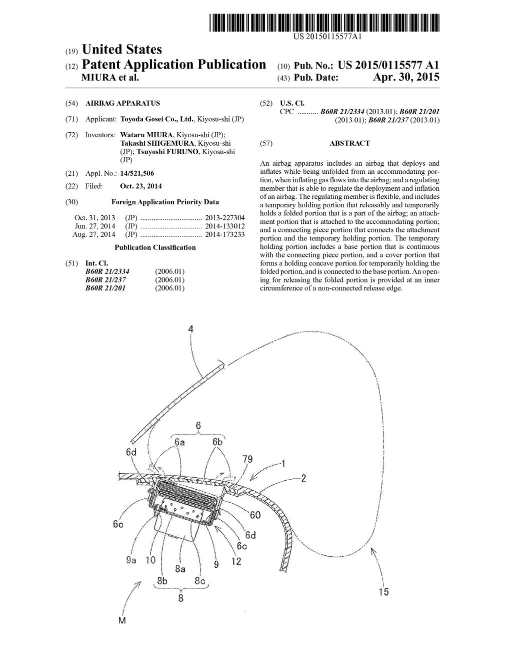 AIRBAG APPARATUS - diagram, schematic, and image 01