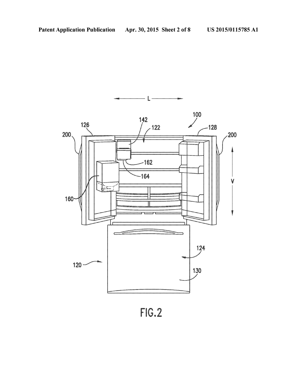 APPLIANCE AND A HANDLE ASSEMBLY FOR AN APPLIANCE - diagram, schematic, and image 03