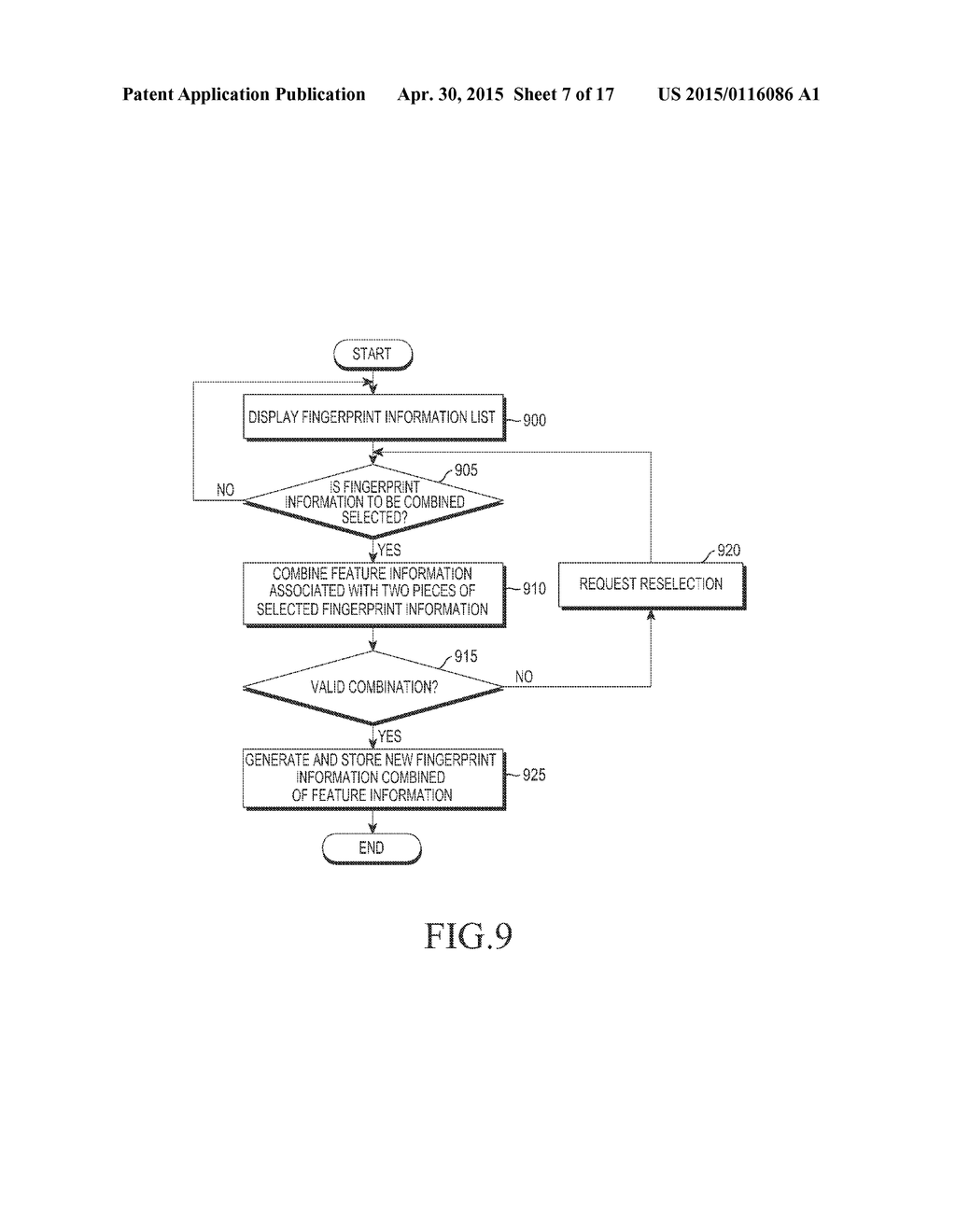 ELECTRONIC DEVICE AND METHOD OF PROVIDING SECURITY USING COMPLEX BIOMETRIC     INFORMATION - diagram, schematic, and image 08