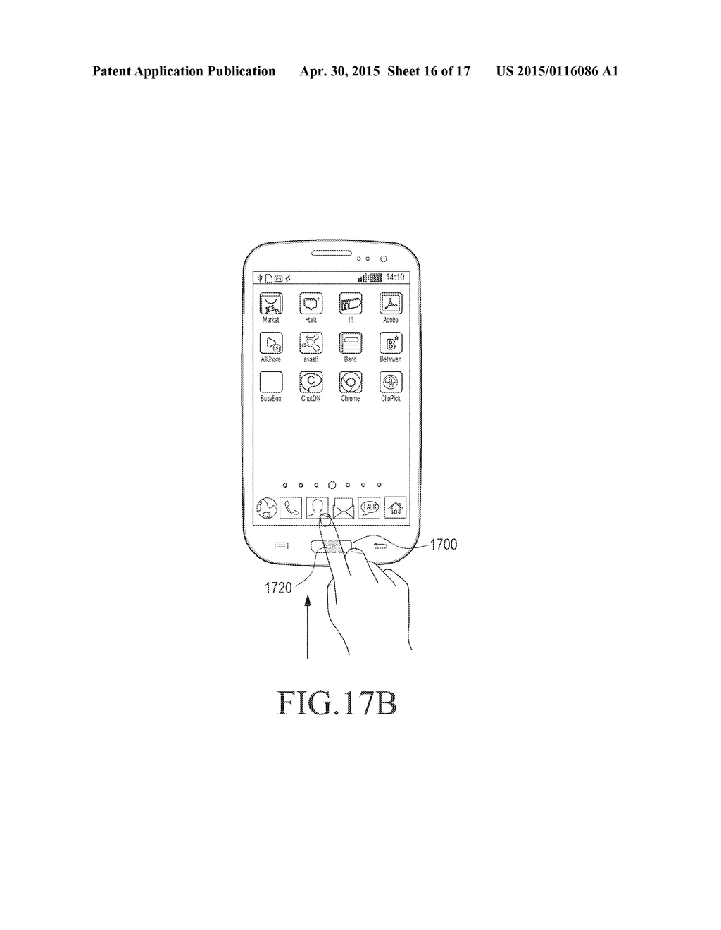 ELECTRONIC DEVICE AND METHOD OF PROVIDING SECURITY USING COMPLEX BIOMETRIC     INFORMATION - diagram, schematic, and image 17