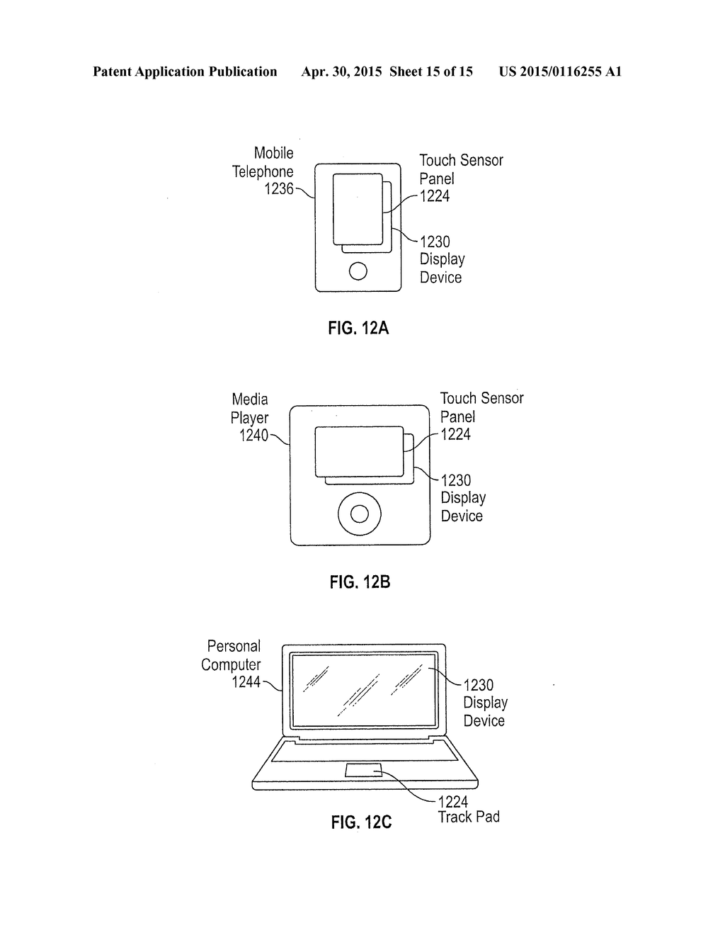 DOUBLE SIDED TOUCH SENSOR ON TRANSPARENT SUBSTRATE - diagram, schematic, and image 16