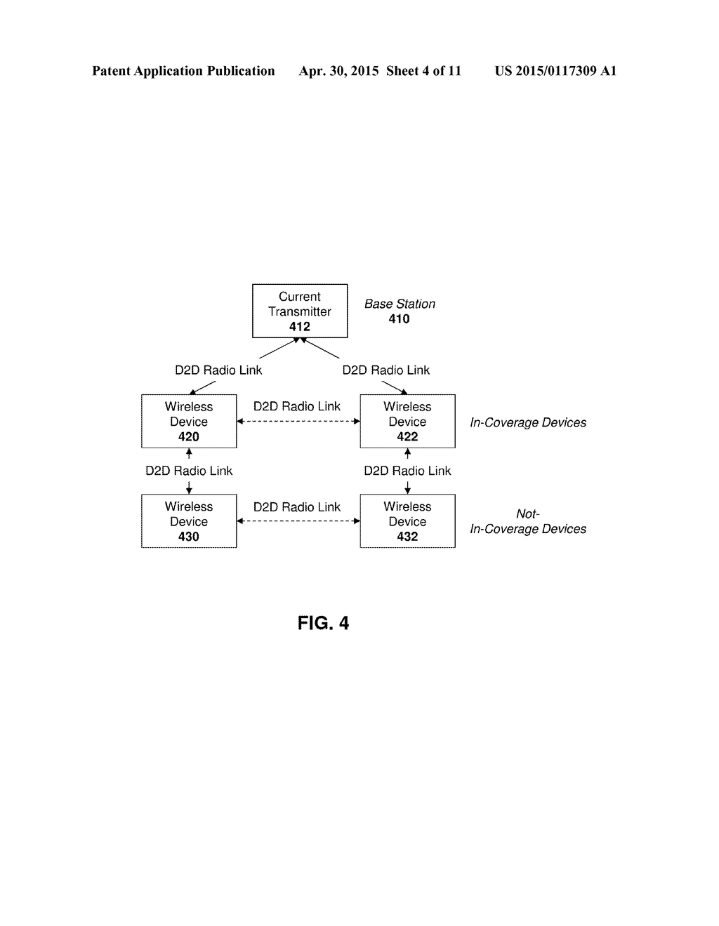 METHOD AND SYSTEM FOR DISCOVERY OF DEVICES IN A WIRELESS NETWORK WITH     PARTIAL COVERAGE - diagram, schematic, and image 05