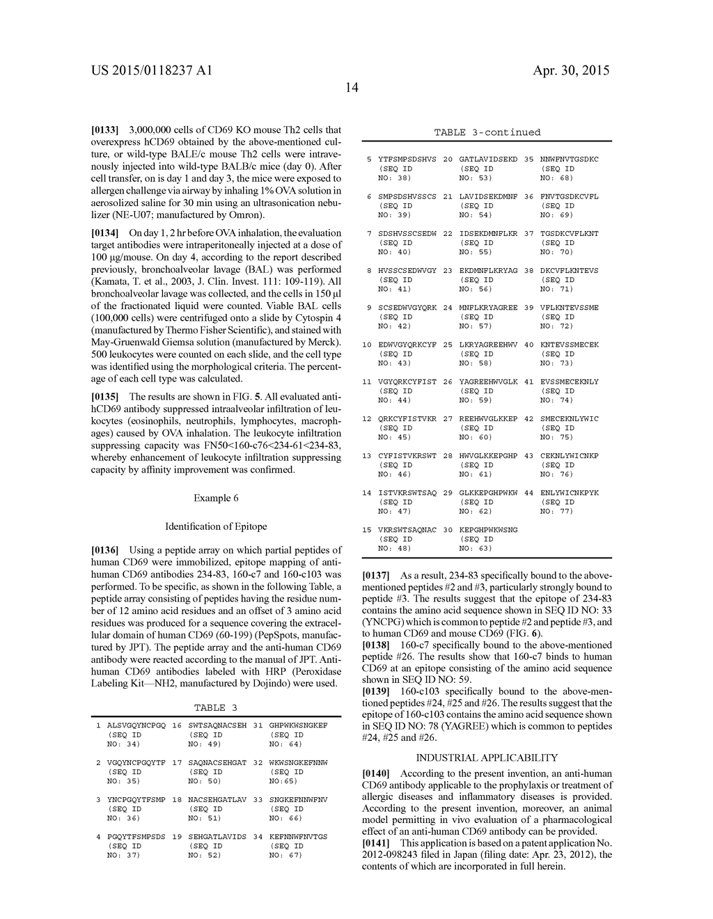 ANTI-HUMAN CD69 ANTIBODY, AND USE THEREOF FOR MEDICAL PURPOSES - diagram, schematic, and image 20