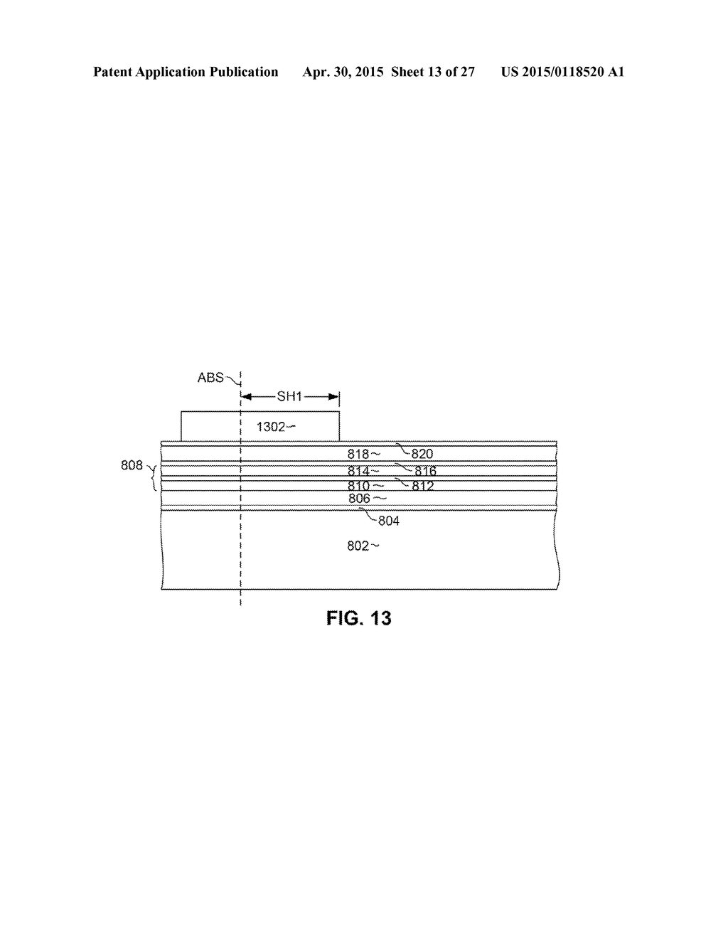 LOW RESISTANCE MAGNETIC SENSOR WITH EXTENDED PINNED LAYER STRUCTURE - diagram, schematic, and image 14