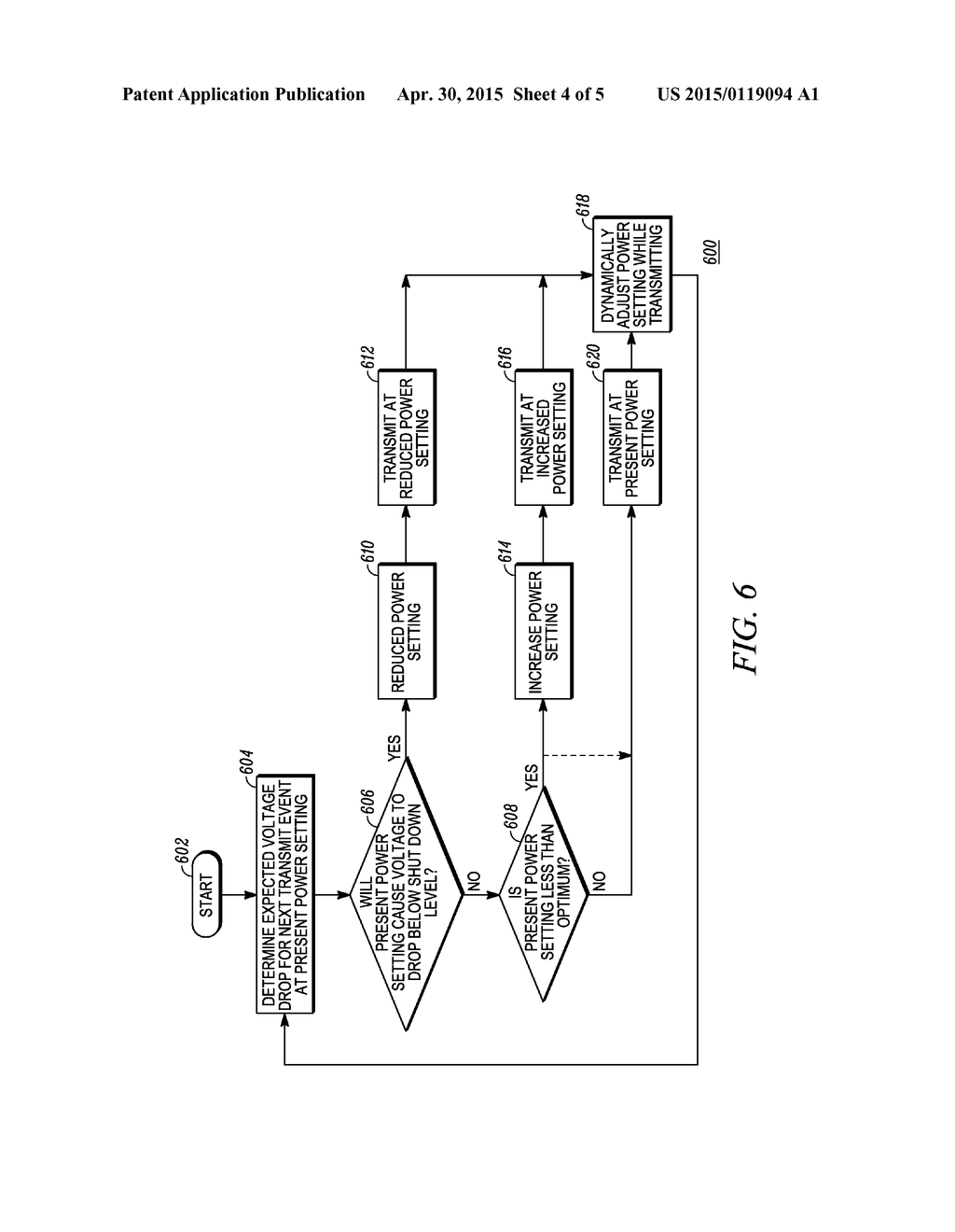 METHOD AND APPARATUS FOR ADJUSTING TRANSMISSION POWER IN A TWO-WAY DEVICE     BASED ON BATTERY IMPEDANCE - diagram, schematic, and image 05