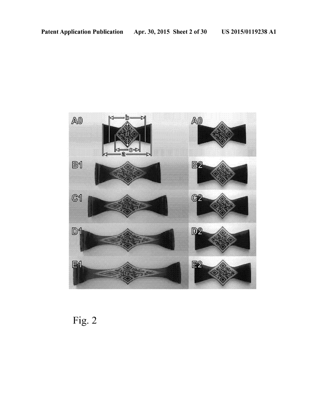 METHOD AND DYE MIXTURES FOR MARKING SHAPE MEMORY POLYMERS, AND SHAPE     MEMORY POLYMER ARTICLES WITH SWITCHABLE READABILITY - diagram, schematic, and image 03