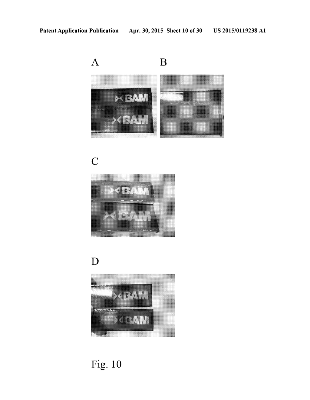 METHOD AND DYE MIXTURES FOR MARKING SHAPE MEMORY POLYMERS, AND SHAPE     MEMORY POLYMER ARTICLES WITH SWITCHABLE READABILITY - diagram, schematic, and image 11