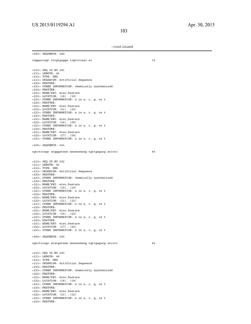 SYNTHETIC POLYPEPTIDE LIBRARIES AND METHODS FOR GENERATING NATURALLY     DIVERSIFIED POLYPEPTIDE VARIANTS - diagram, schematic, and image 147