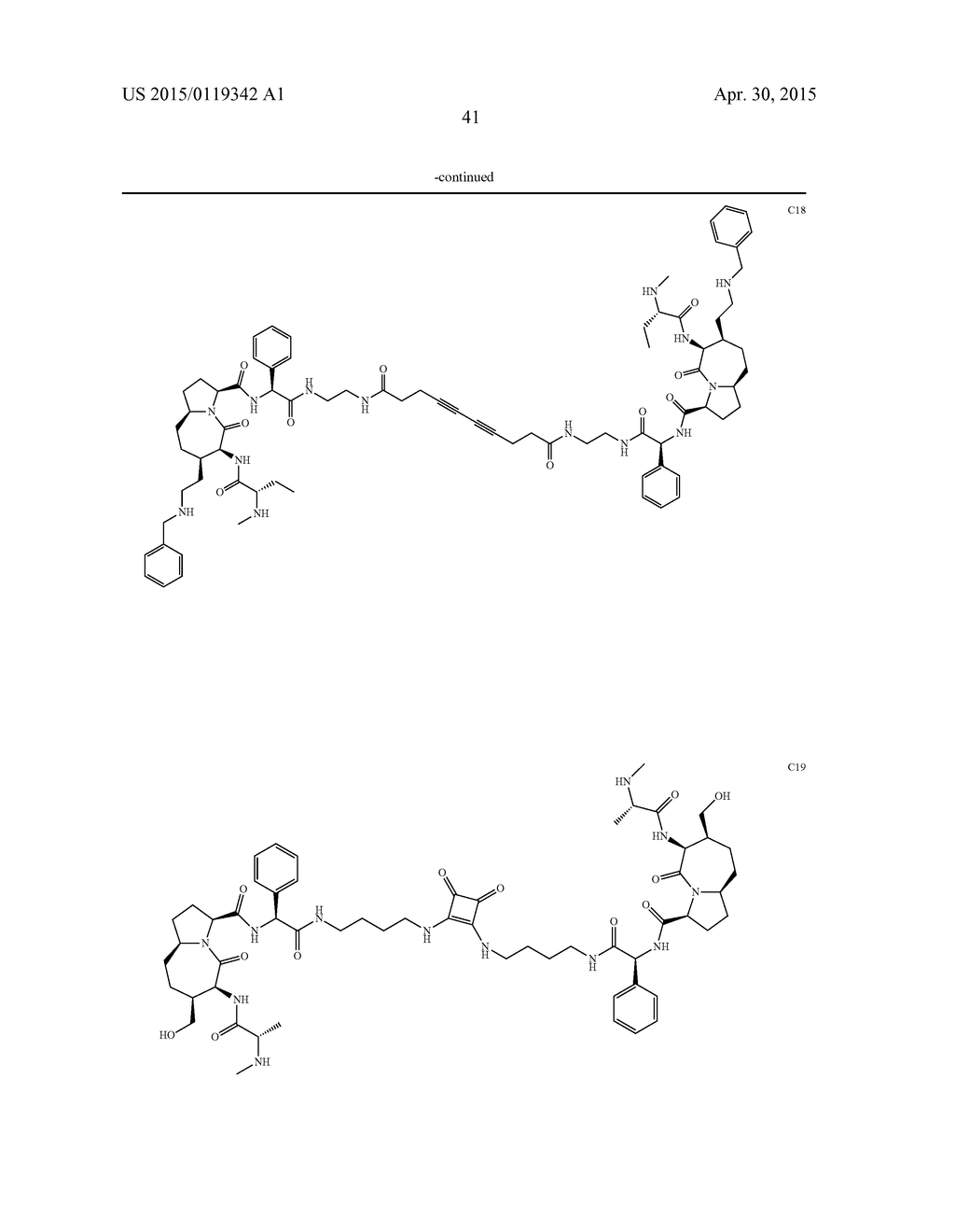 New Homo- and Heterodimeric SMAC Mimetic Compounds as Apoptosis Inducers - diagram, schematic, and image 42