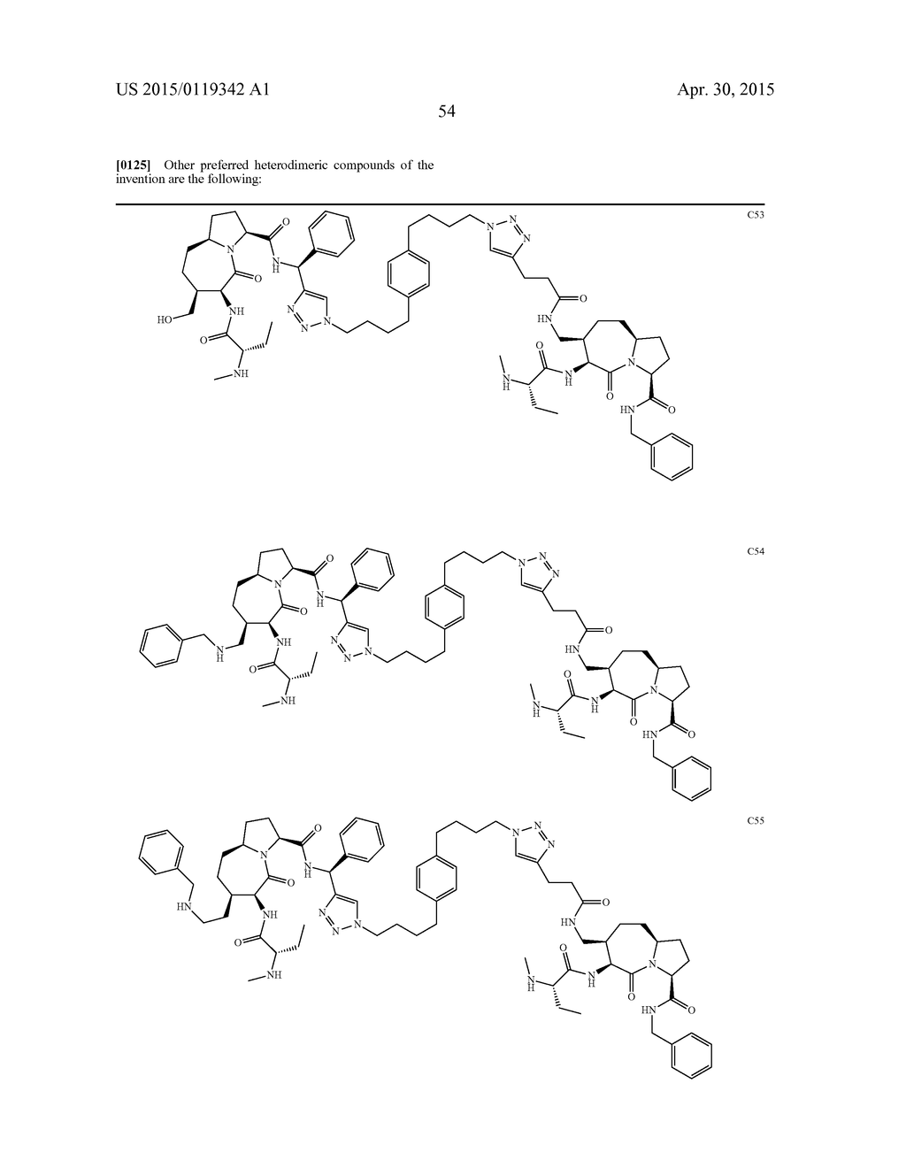 New Homo- and Heterodimeric SMAC Mimetic Compounds as Apoptosis Inducers - diagram, schematic, and image 55